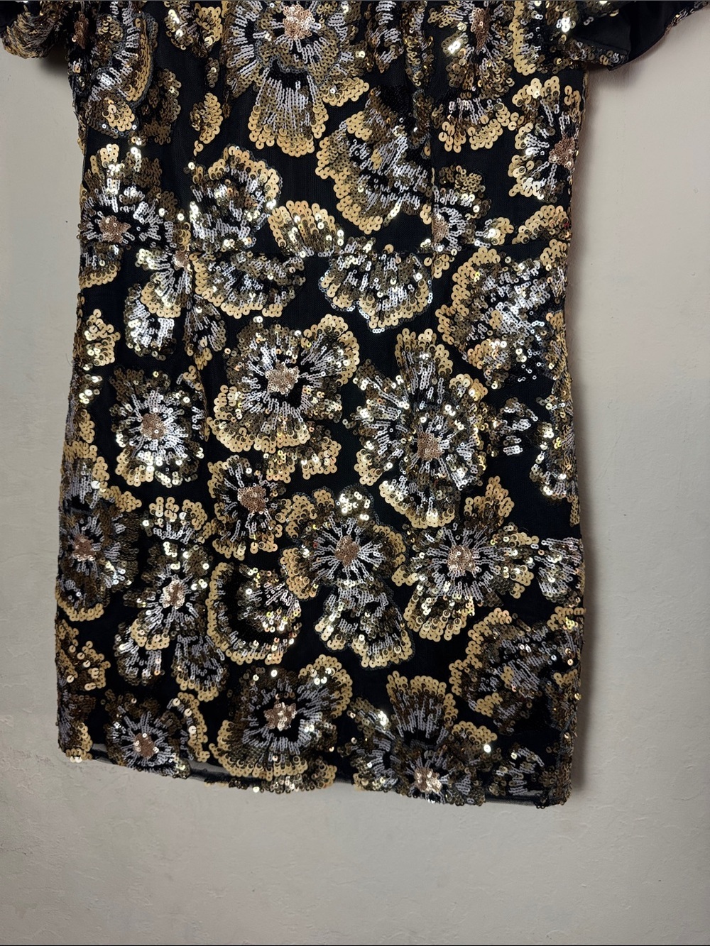 Dress the Population Elsie Dress Gold Multi Size XXL - Picture 5 of 8